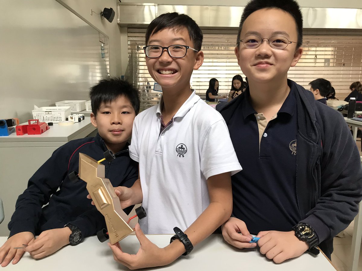 ICS_MidSchool's tweet photo. G6 STEM: Assembly and painting! Excited to see all the creativity from the student designs. Lots of troubleshooting and adjustments being made. #ICSHK #ICSHKLearning #ICSSTEM https://t.co/ern0a9tKPT
