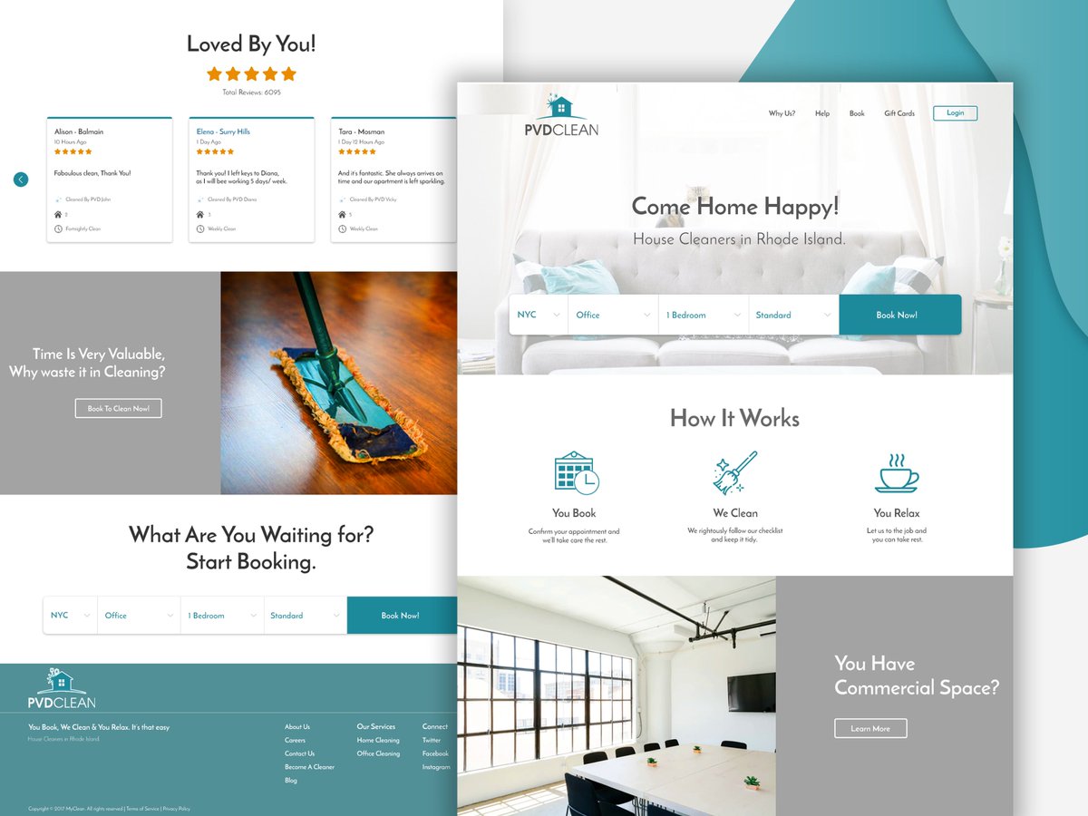 tajwardesigns's tweet photo. Hello Everyone, We’re Back with another concept called PVD Clean, which is the idea of “Home Cleaning Services” Web Design.

See Full Resolution on,
Behance : https://t.co/oxAByOi6en
Dribbble : https://t.co/2kuy29251y

#ThursdayThoughts #Huawei #Pujara #Website #Ui #Designer https://t.co/AeWpwzd9mn