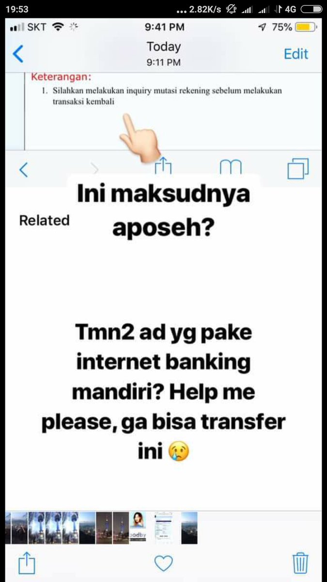 tetirubi's tweet photo. Selamat malam @bankmandiri kebetulan ada teman saya yang berada di korea sedang mengalami gangguan dalam melakukan transaksi, dan selalu muncul notif seperti ini. Kenapa ya? https://t.co/Yl4o8PpJu0