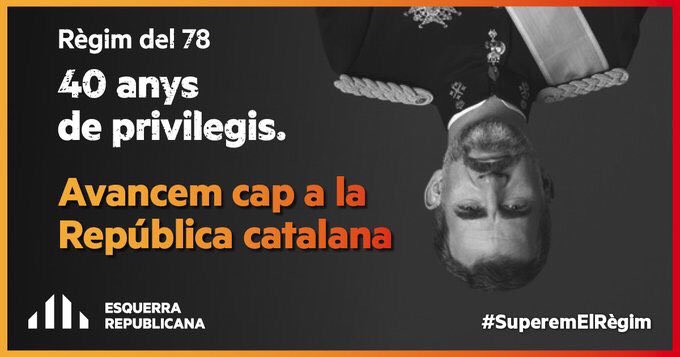 fempoblefempais's tweet photo. Acabem amb 40 anys de privilegis. Avancem cap a la #RepúblicaCatalana.
#SuperemElRègim #Constitución40 https://t.co/MDs5DKKKQ6