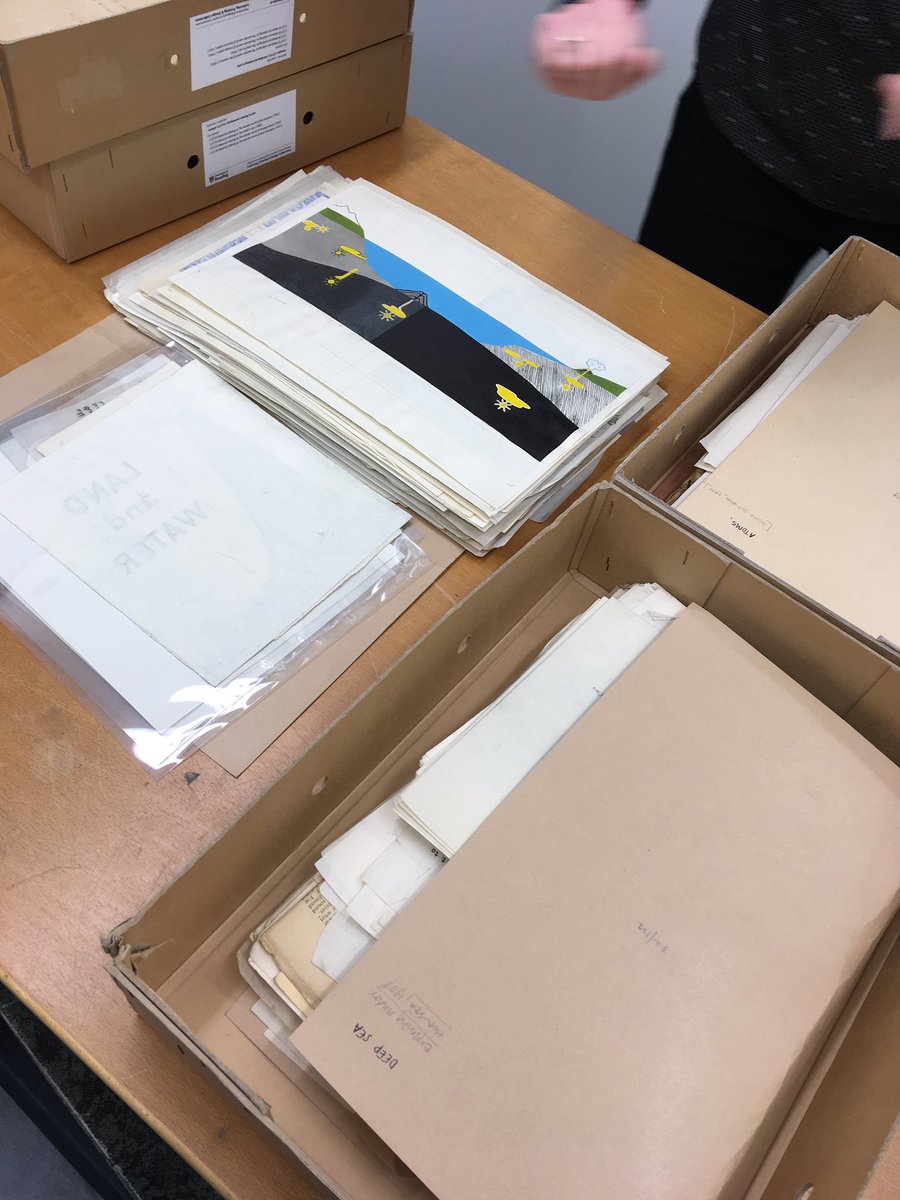 A delight to see <a href="/MarieNeurath/">Picturing Science for Children</a> artwork and ephemera <a href="/UniofReading/">Uni of Reading</a> - going to make an exciting exhibition <a href="/illustrationHQ/">illustrationAI</a> !