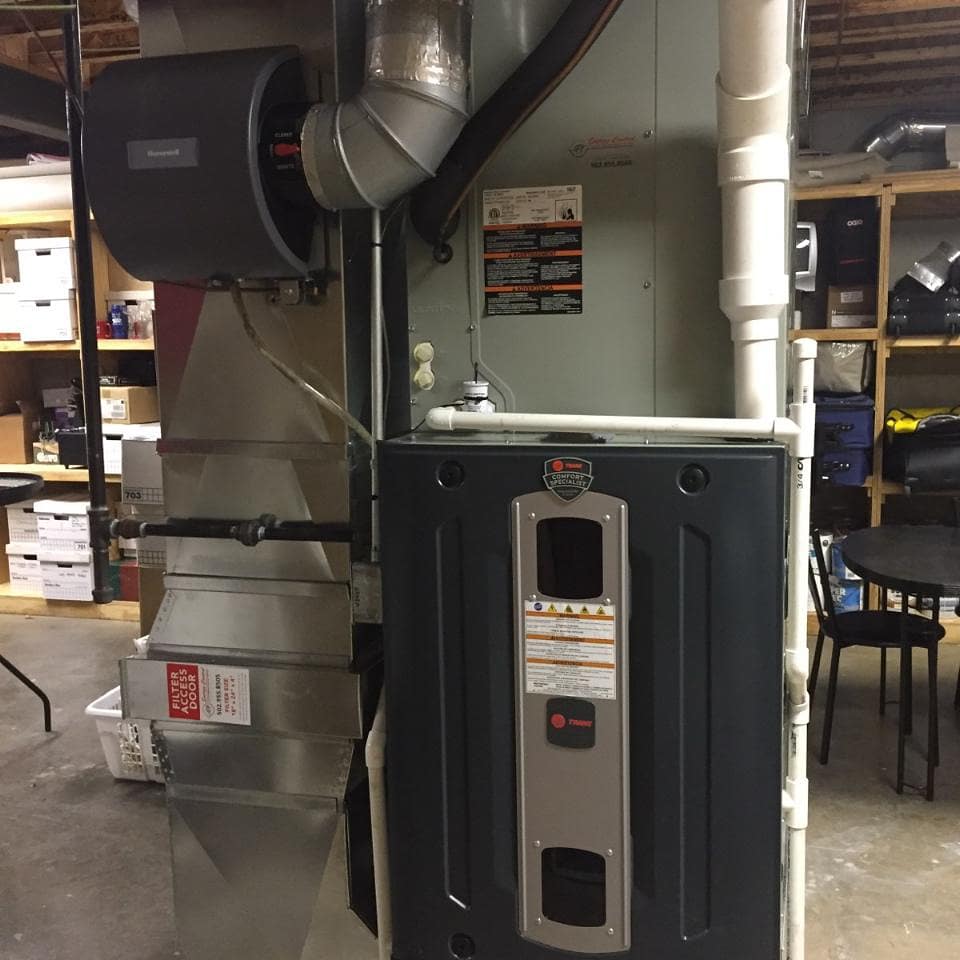 EnergyControlKY's tweet image. Before and after of a new @Trane S-series furnace. #energycontrolky #itshardtostopatrane #Trane