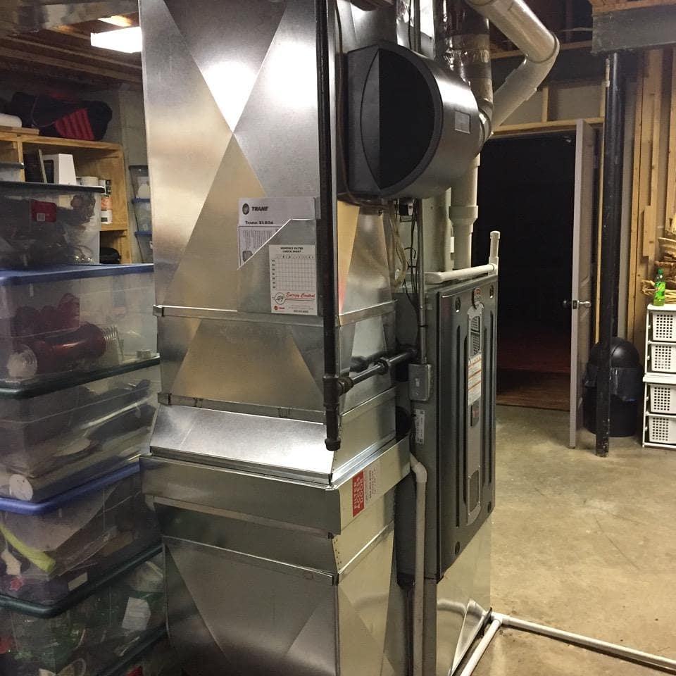 EnergyControlKY's tweet image. Before and after of a new @Trane S-series furnace. #energycontrolky #itshardtostopatrane #Trane