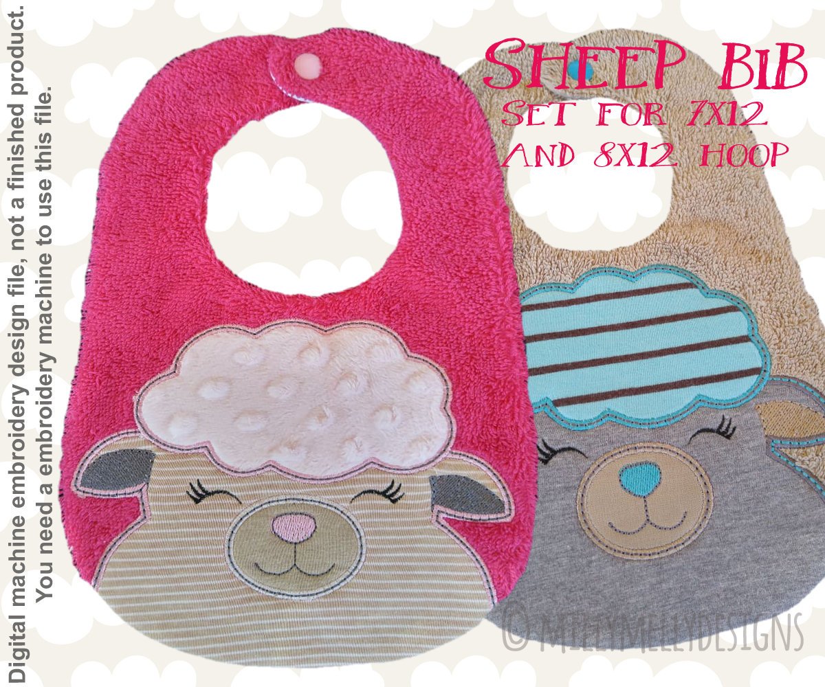 MillyMellyDesig's tweet photo. Excited to share the latest addition to my #etsy shop: SET of 2 hoop sizes - BIB - sheep - Machine Embroidery Design File, digital download https://t.co/K07JNleocN #supplies #embroidery #file #design #machineembroidery #machine #ith #inthehoop #download https://t.co/PPqguyLZGR