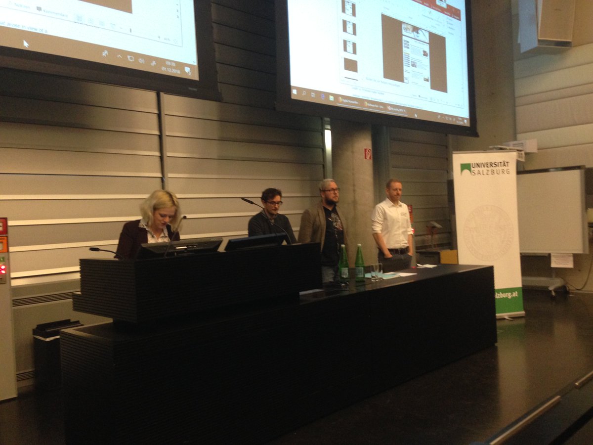 marke_text's tweet photo. #ThrowbackThursday #TT Letzte Woche auf der #dhaConf2018 durften wir einen Vortrag über unsere Arbeit für den Fachbereich Geschichte der @UniSalzburg halten. Dazu gibt es jetzt auch Bilder. Ja, #EvilEyes sind dabei und es hat uns deutlich mehr Spaß gemacht als man sehen kann https://t.co/yDg2XUGyYx