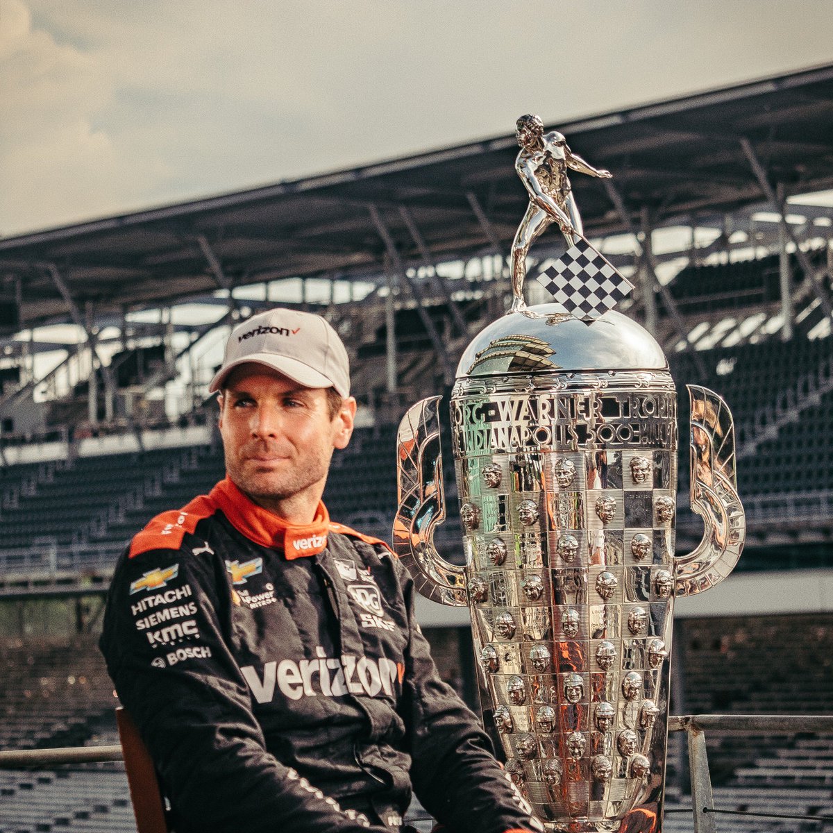 MattCoapman's tweet photo. @IMS @12WillPower I was super lucky to get my memory in a pic!  Will came out for a post race interview after winning the 500 and I was sitting right there.  Such an awesome day.  Congrats again Will ! https://t.co/xQPJDq9bET