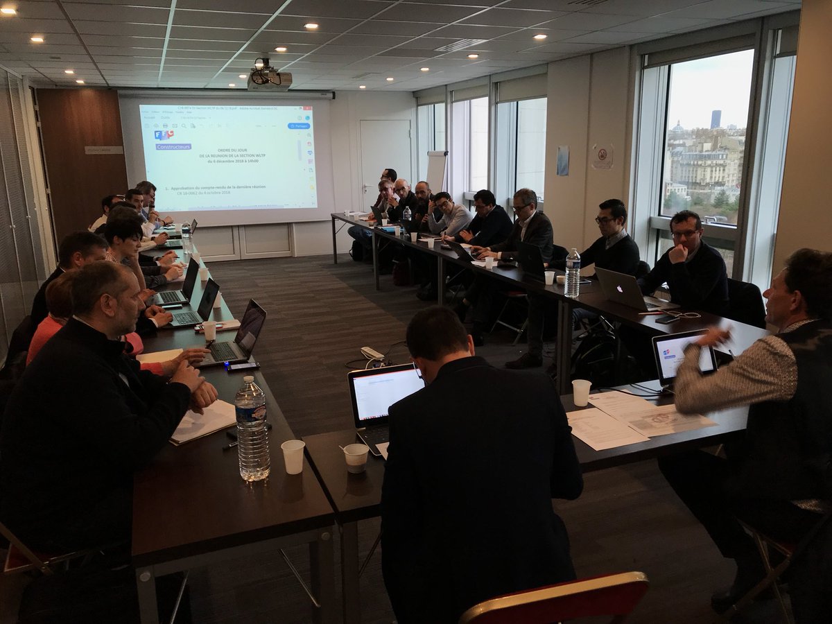 Aujourd’hui, nous poussons les murs à la <a href="/FFConstructeurs/">FFC CONSTRUCTEURS</a> pour accueillir les participants à la réunion #WLTP venus nombreux ! Des échanges entre carrossiers et constructeurs qui s’annoncent riches une fois encore ! #CO2 #VUL #norme #antipollution