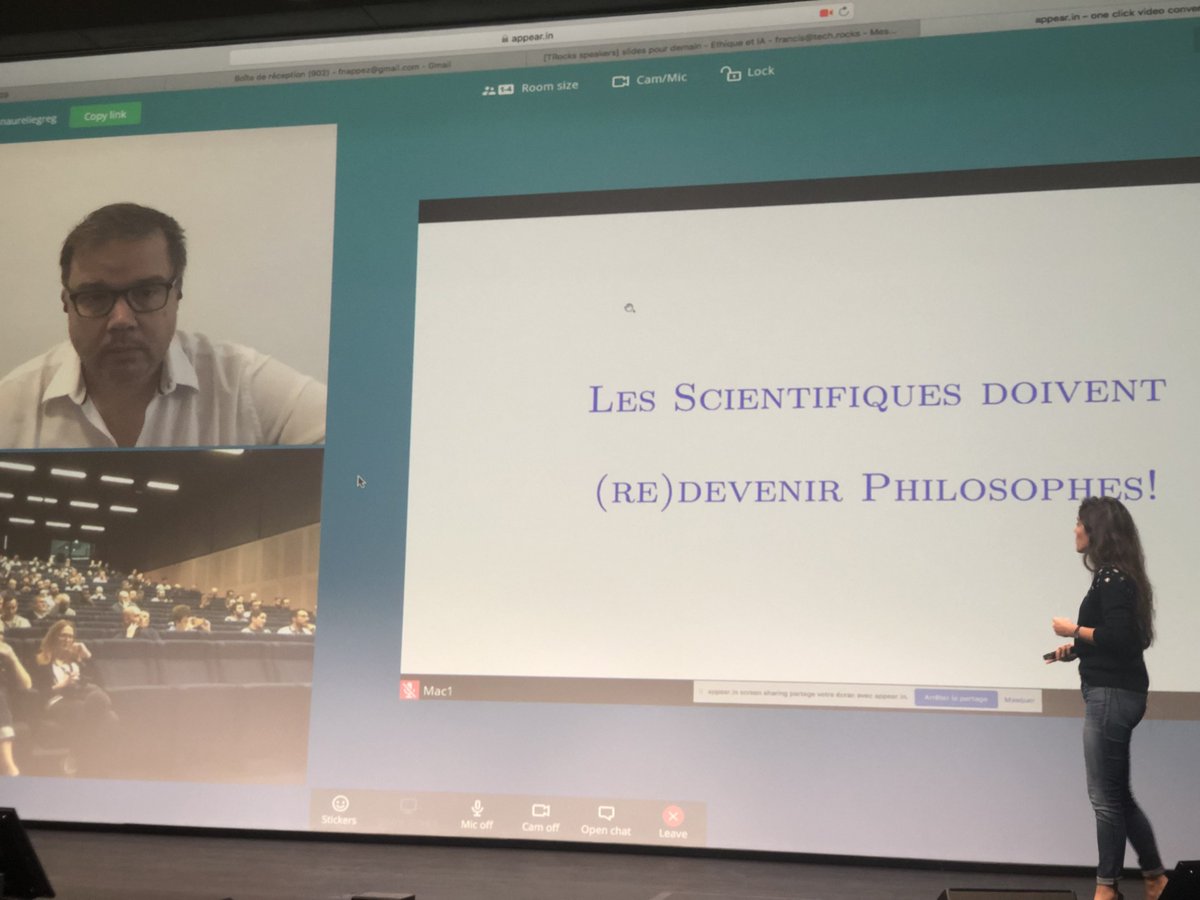Tech.Rocks (@techrocksfr) on Twitter photo <a href="/Redo/">Gregory Renard</a> <a href="/Aurelie_JEAN/">Aurelie JEAN, Ph.D.</a> nous parlent d'éthique et d'#IntelligenceArtificielle : "Les scientifiques doivent (re)devenir des philosophes !" #TechRocks <a href="/Redo/">Gregory Renard</a> <a href="/Aurelie_JEAN/">Aurelie JEAN, Ph.D.</a> nous parlent d'éthique et d'#IntelligenceArtificielle : "Les scientifiques doivent (re)devenir des philosophes !" #TechRocks