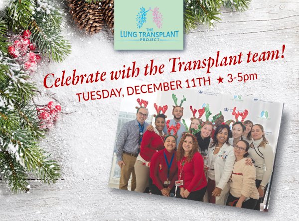 LungTProject's tweet photo. The Holiday Party is just 5 days away! - https://t.co/NkxzYtKlWQ https://t.co/6zKfZYELbS