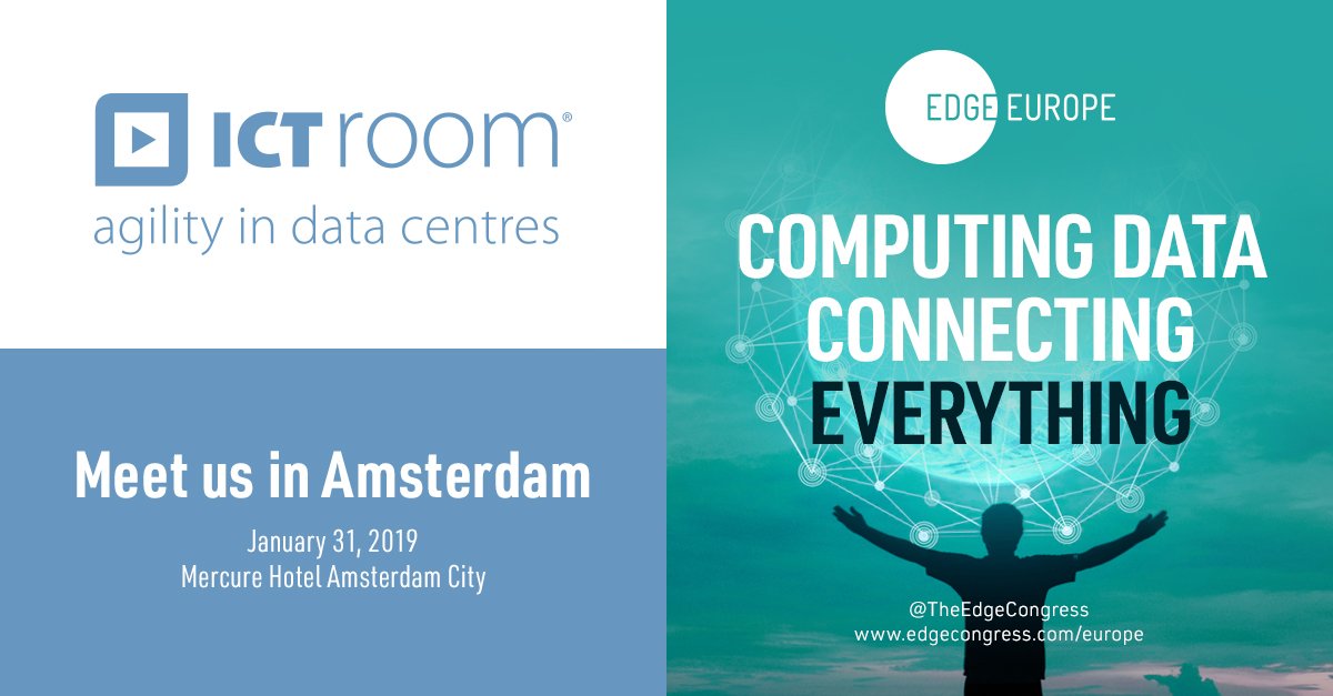 #EdgeEurope 2019 will be in Amsterdam next year January 31 and <a href="/ICTroom/">ICTroom</a> will be joining us. Network with Experts and Influencers and discover why we are on the #Edge of something amazing edgecongress.com/europe