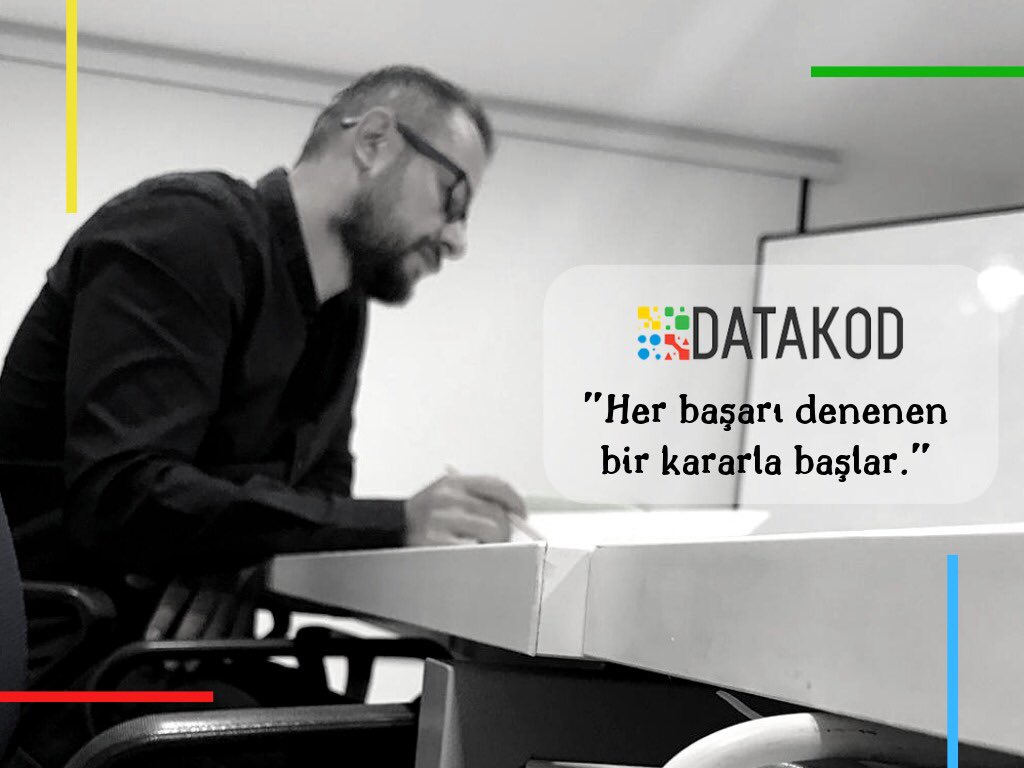 datakodonline's tweet photo. “Her başarı, denenen bir kararla başlar.”
#datakod #digital https://t.co/U2cTJdjGUj