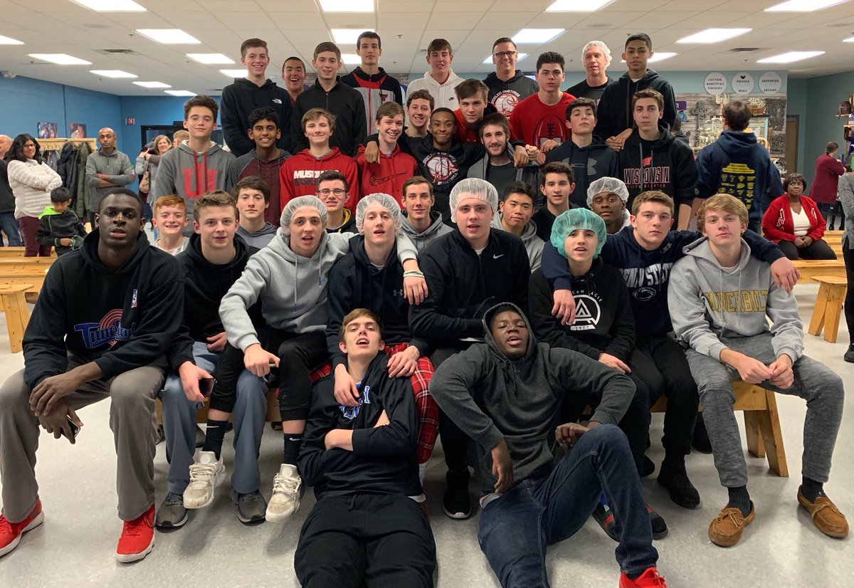 Boys basketball program spent the evening helping others at feed my starving children. Great way to bond as a team and had a blast doing it!