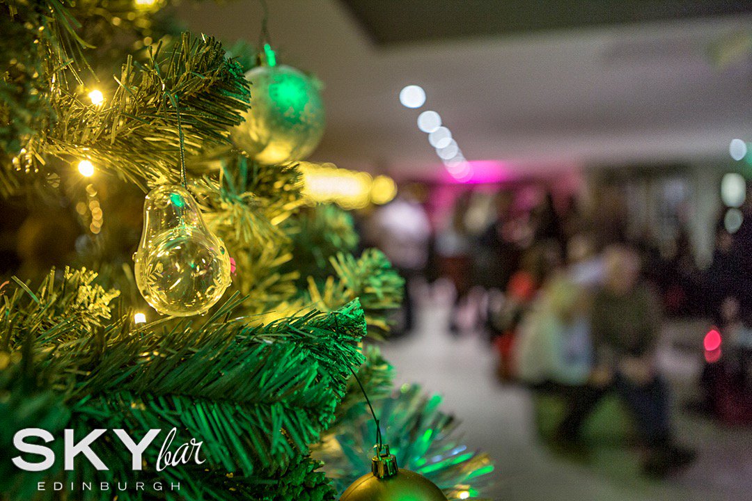 SKYbarEdinburgh's tweet photo. Tonight's the night! Join us from 6pm for our fabulously festive SKYbar. 
With yummy Christmas Cocktails and DJ Gareth on the tunes, it's sure to be a great night! 
Free entry &amp; no reservation required.
#SKYBarEdinburgh #BestViewsInTheCity #SKYChristmas #EdinburghsChristmas https://t.co/vJeDf77sto