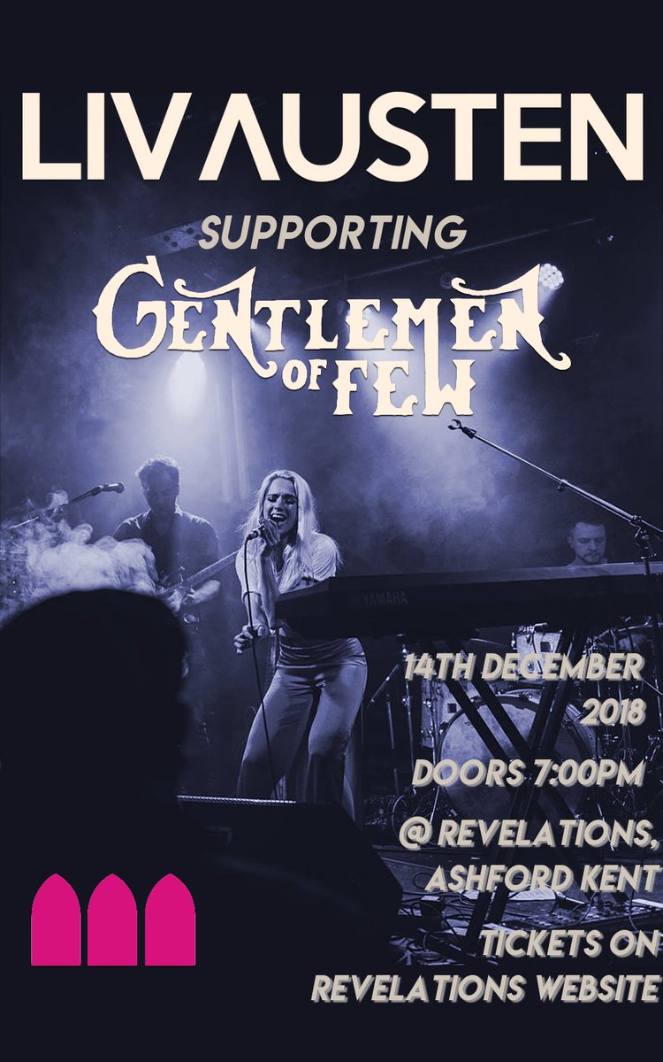 This Friday 14th <a href="/LivAusten/">LIV AUSTEN</a> will be supporting the likes of <a href="/gentlemenoffew/">Gentlemen Of Few</a> at <a href="/RevelationAsh/">Revelation</a> !

Grab your tickets here: bit.ly/2Efnw8U