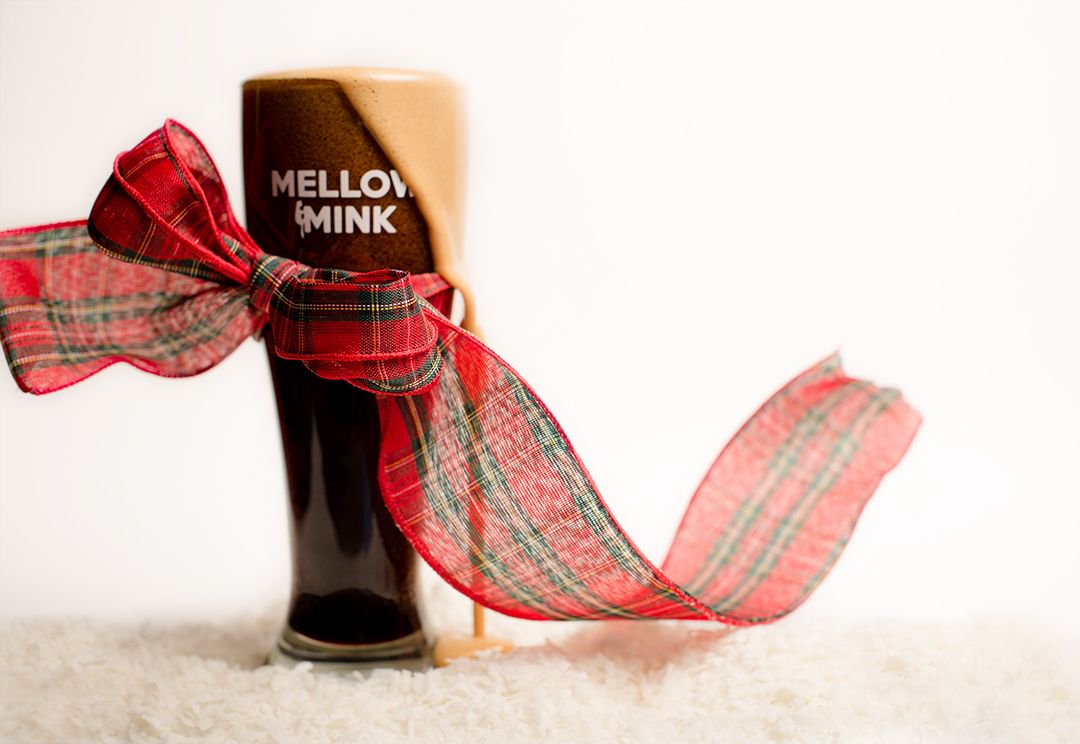 This Friday, Mellow Mink will be releasing a chocolate and coconut infused stout! This infusion is one of two varieties that are set to debut. Both stouts are based on our double oatmeal stout- Copious Darkness. The first (pictured) is infused with cocoa nibs and coconut flakes.