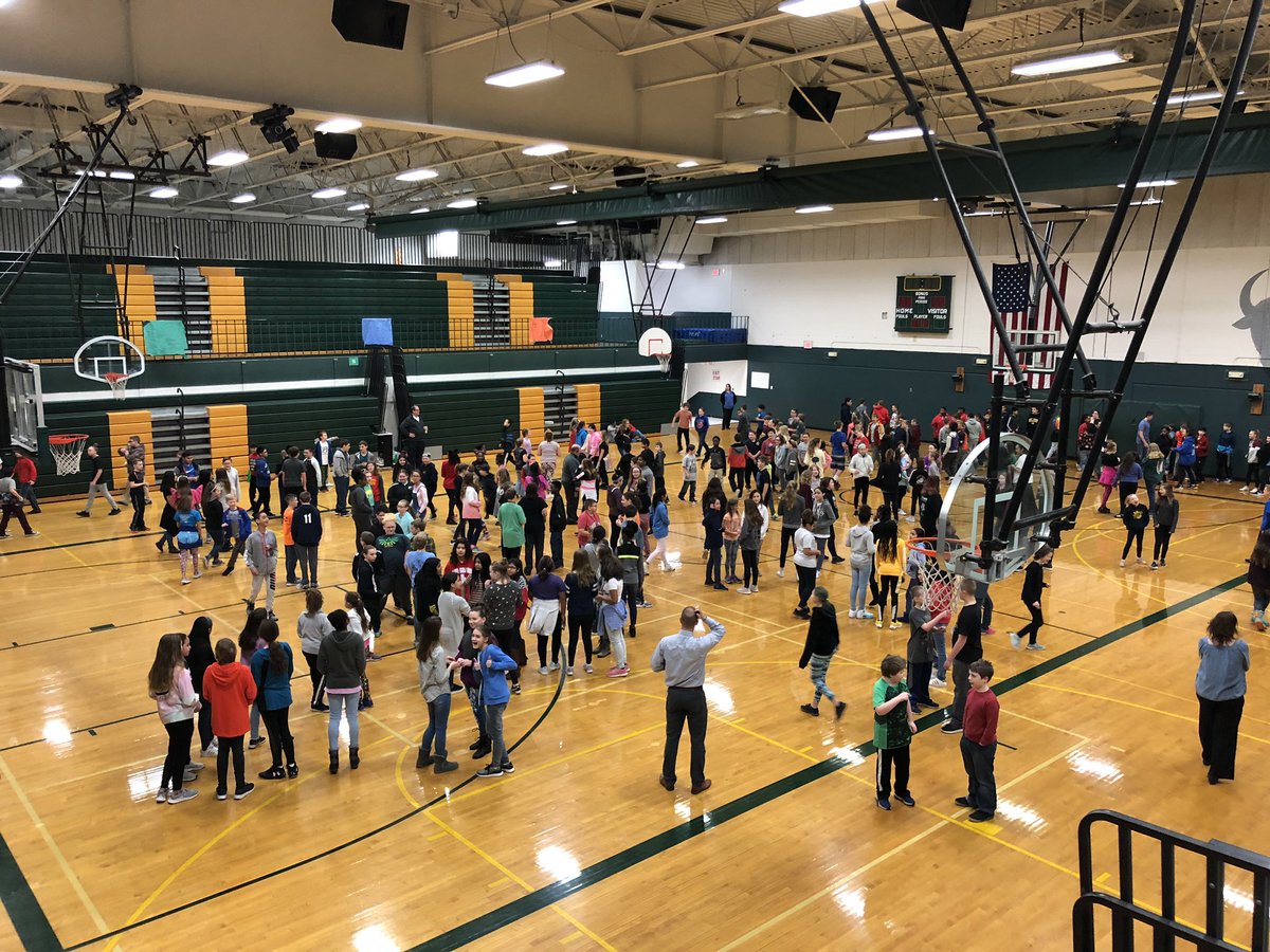 Bridger’s first ever No Tardy Party!!! Over 300 students joined us this morning to celebrate having no tardies so far in 2nd quarter. They will also get an ice cream to enjoy during lunch! Congrats to all of these responsible students.