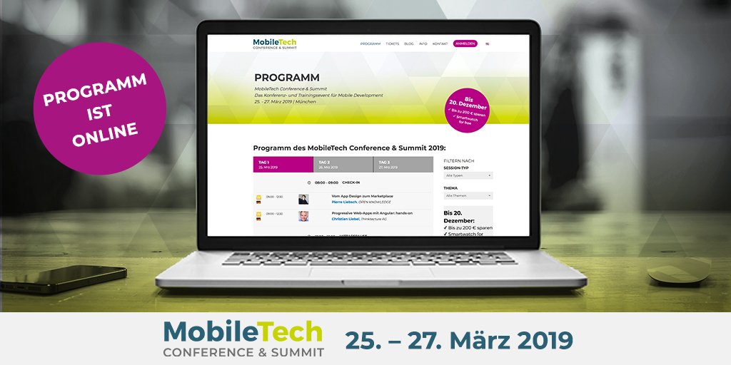 MobileTechCon's tweet image. Die ersten Workshops sind online! Erleben Sie topaktuelle Mobile-Themen auf dem #MobileTechCon &amp;amp; Summit 2019 in München! Hier geht&apos;s zum ganzen Programm: ow.ly/mdb930mT4Bj