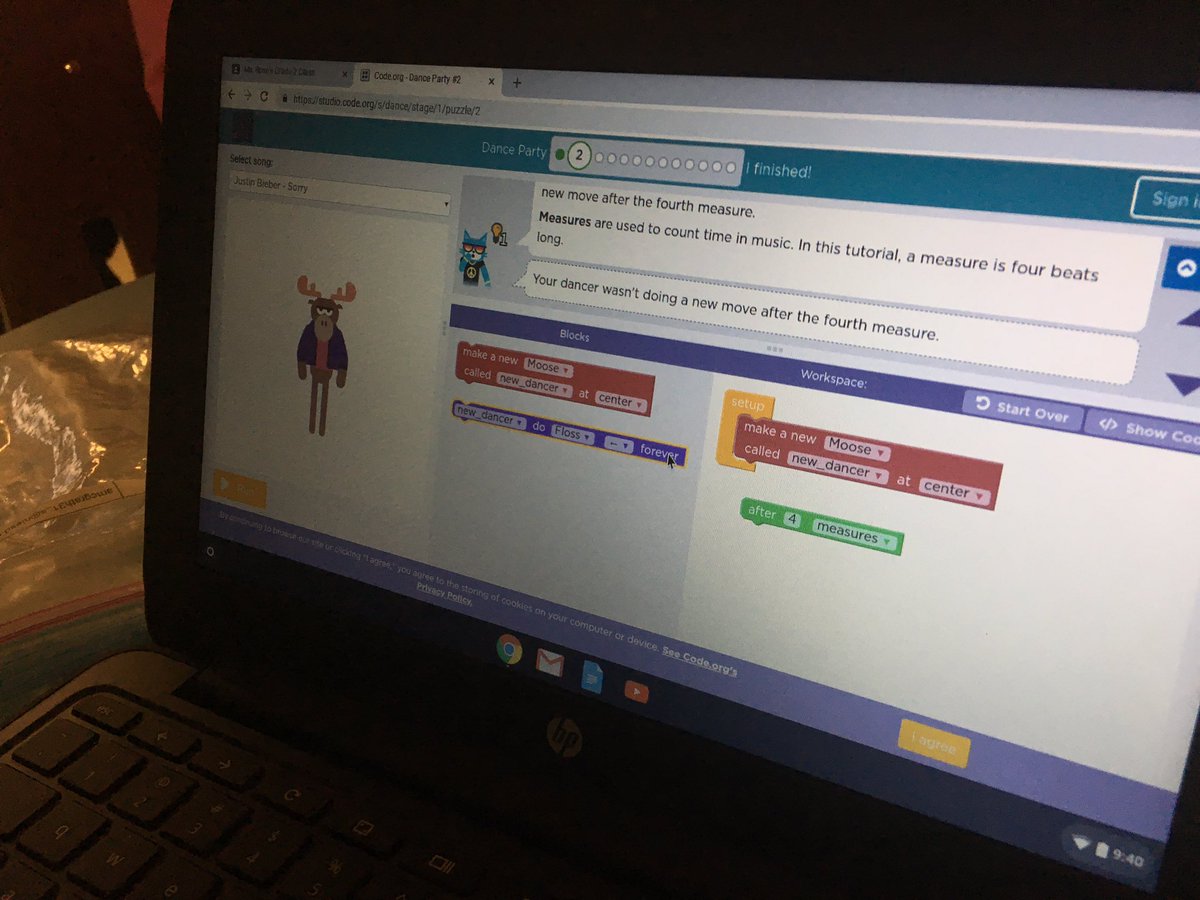 hollyrosenl's tweet image. Coding in grade 2- let’s rock out! #hourofcode #codingNLESD @NLESDCA @LarkhallAcademy