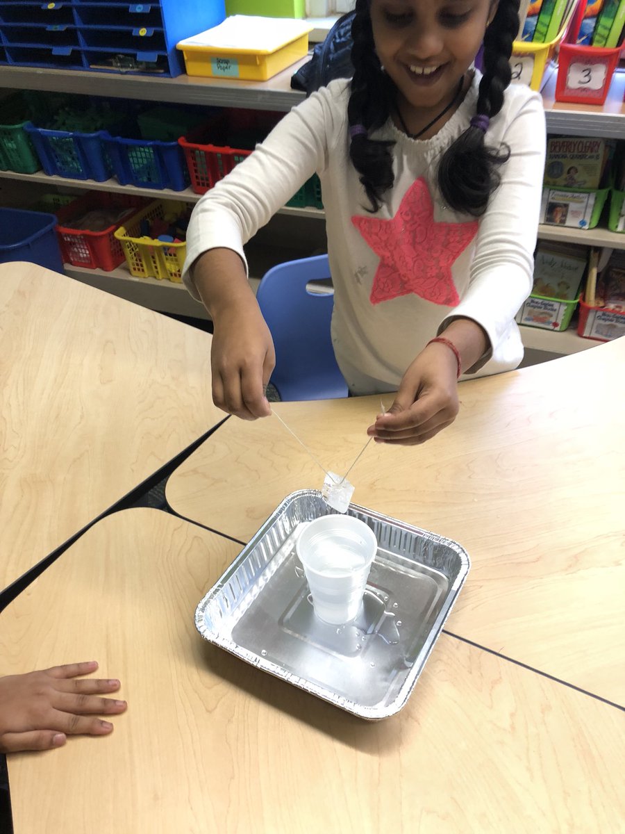 Our 2nd graders were engineering magicians learning how salt lowers the freezing point of water. <a href="/LincolnSchool8/">Lincoln School</a>