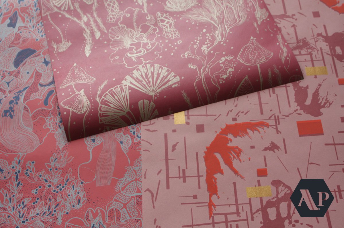 a2patterns's tweet image. #livingcoral Loving @pantone choice! We've got it covered! Artisan, hand printed wall hangings in energising coral with extra gold!

#colourtrends #corals #seaflorals #bespoke #wallpaper #designstudio #futurewall #wallartdecor #artisaninteriors #artandcraft  #wallpaperthursday