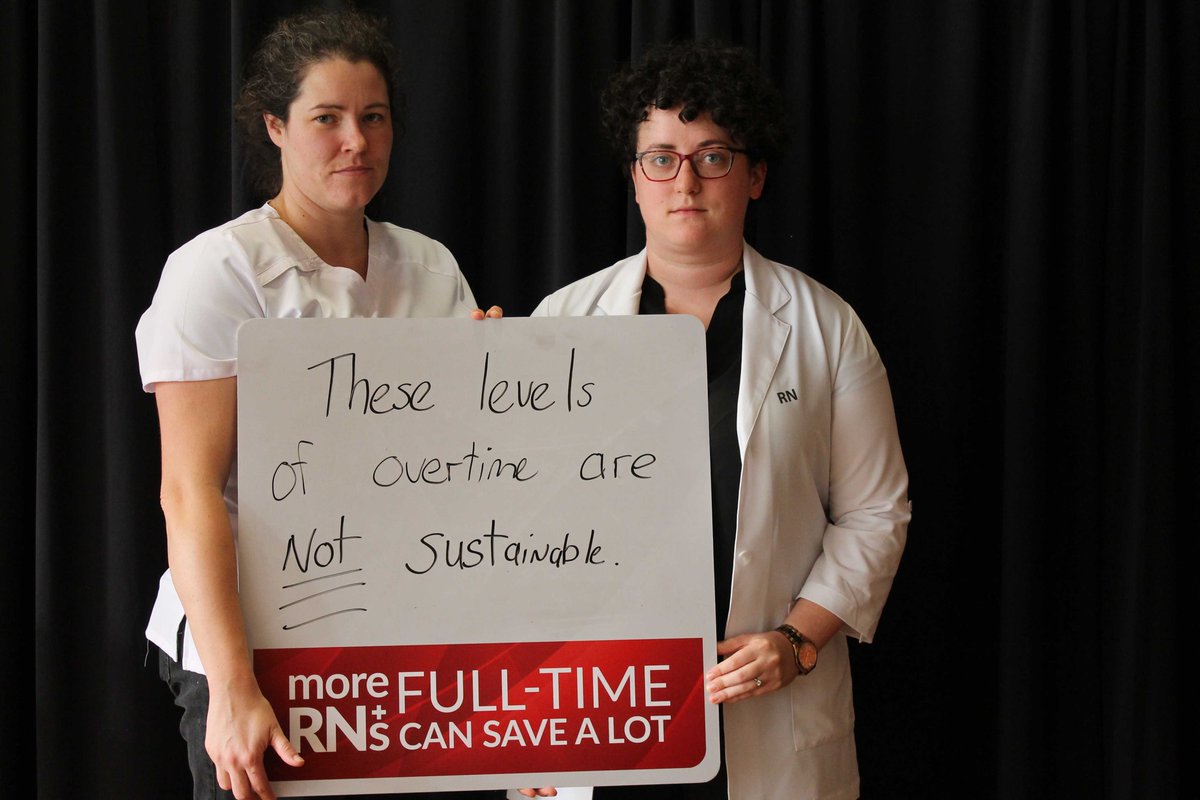 RNU_NL's tweet photo. How can RNs give the best level of patient care when they aren't given time to take care of themselves?

 Last year, RNs worked 230,000 hours of paid overtime. That's  equal to 123 full-time positions.  

More full-time RNs Can Save A Lot  #RNValue https://t.co/3uNGZv7RZF https://t.co/3Y6pZMRmsg