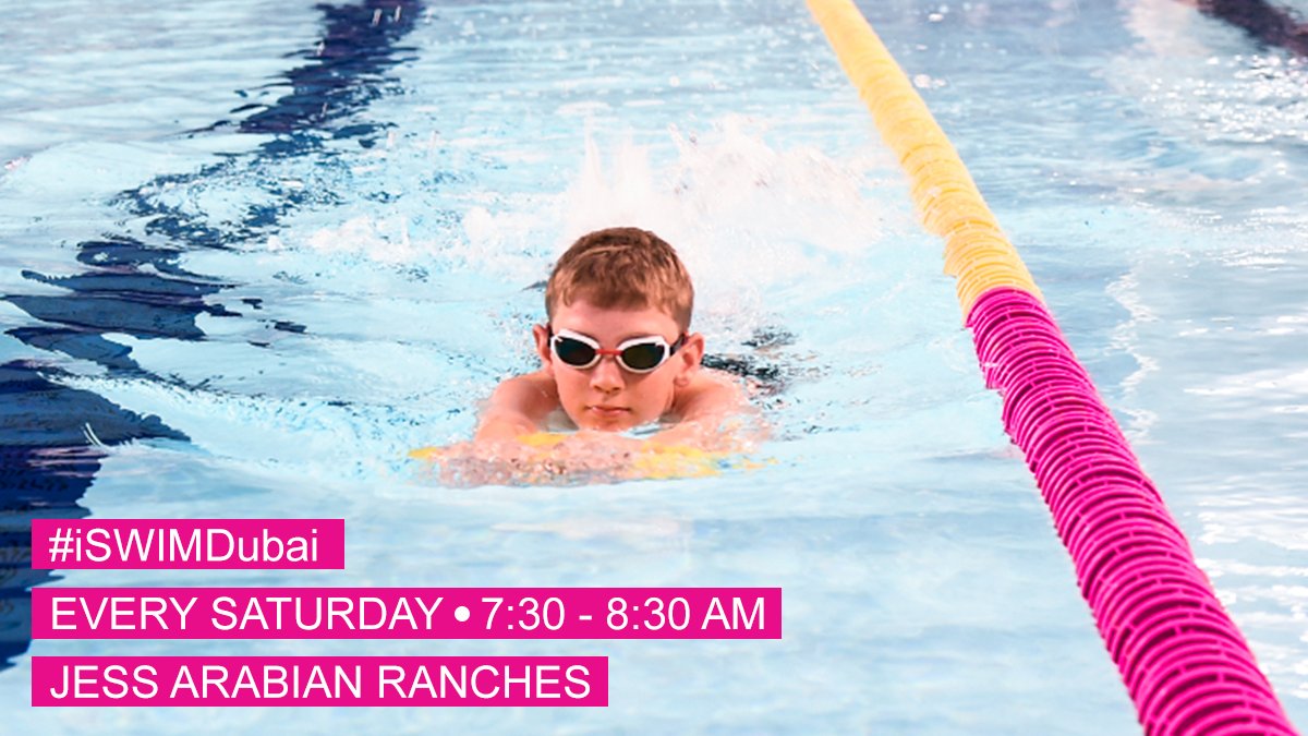 Join us this Saturday at the last #iSWIMDubai of the month from 7:30-8:30am at JESS Arabian Ranches. Book now: bit.ly/2JRXRFO 

إنضم إلينا لآخر فعالية من #iSWIMDubai لهذا الشهر، نهار السّبت من السّاعة السابعة والنصف حتى الثامنة والنصف صباحًا في المرابع العربية.