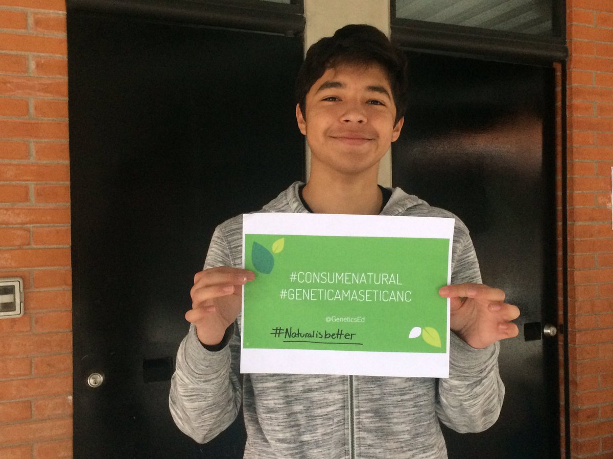 GeneticsEd's tweet photo. #consumenatural #campaign #ethics #genetics #GeneticaMasEticaNC #genéticamáséticaNC join our hashtag! #naturalisbetter https://t.co/YajrIZy9d0