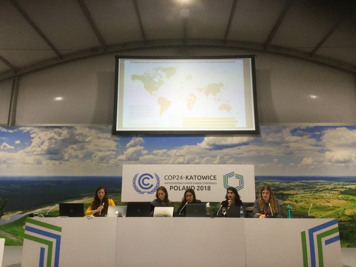 CLARA_Alliance's tweet image. Milena Bernal from @ambienteysoc emphasises that &quot;secure land tenure rights must be ensured for indigenous communities. Securing community land rights... contributes to climate adaptation and mitigation&quot;. #MissingPathways #COP24K