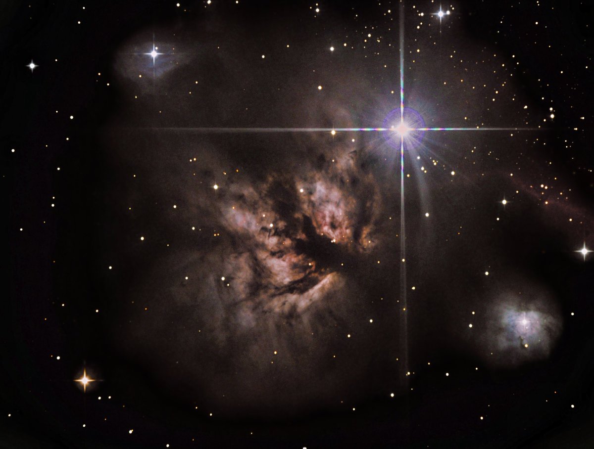 Murf411_'s tweet image. The #FlameNebula sits in the #constellation #Orion. It’s right by the star #Alnitak in Orion’s Belt. of #AstroPhotography #NightPhotography #LongExposure #CanonUSA #Canon #LookUp #Coamos #OrionTelescopes