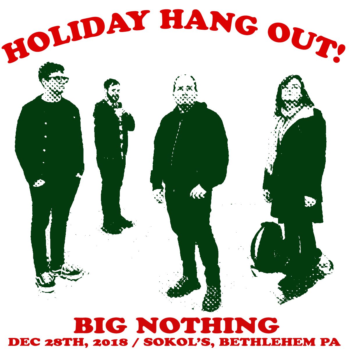 the_LVAC's tweet photo. Hanging out for the first time on December 28th: Big Nothing!
.
(@asianmanrecords/ords members of spraynard, crybaby, and casual)
.⠀
#holidayhangout #letshangout #asianmanrecords #bignothing #spraynard #fayejackson #vegandonuts #terracalaway #indiewrestling #diy https://t.co/Im45zgBvwU