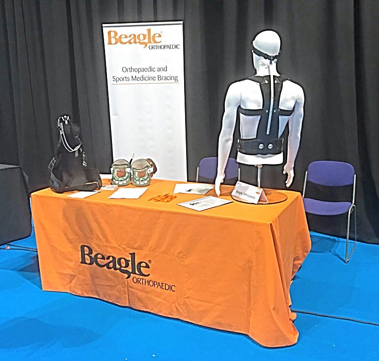 Beagletalk's tweet photo. Great first day @ALSMNDAlliance & @mndresearch 29th International Symposium on ALS/MND IN Glasgow. Some great interest in our Head Up Brace, if you’ve not popped by yet come and see us in the next break #alssymp #ALS2018 #mnd #headupbrace https://t.co/E4muPKaYBb