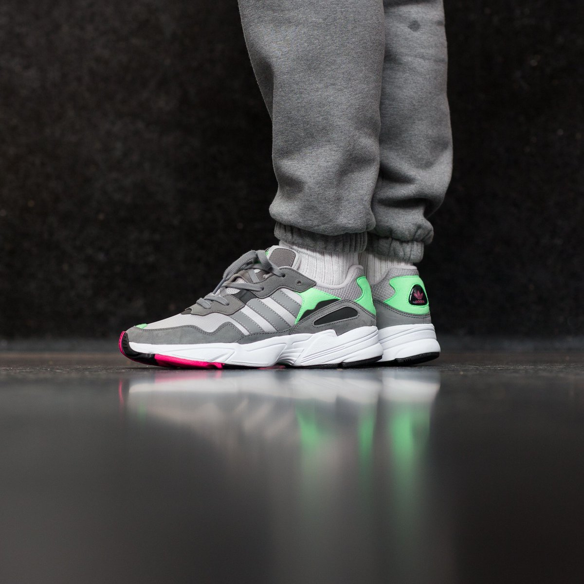 adidas yung 96 grey pink