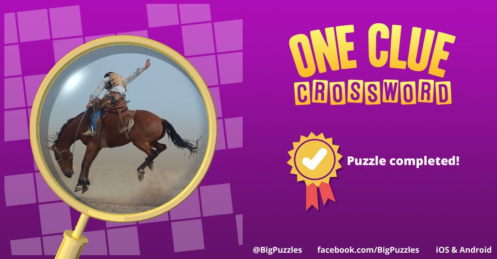 87Geeman's tweet image. I completed a puzzle in One Clue Crossword. Play now for free!
onecluecrossword.com #OneClueCrossword