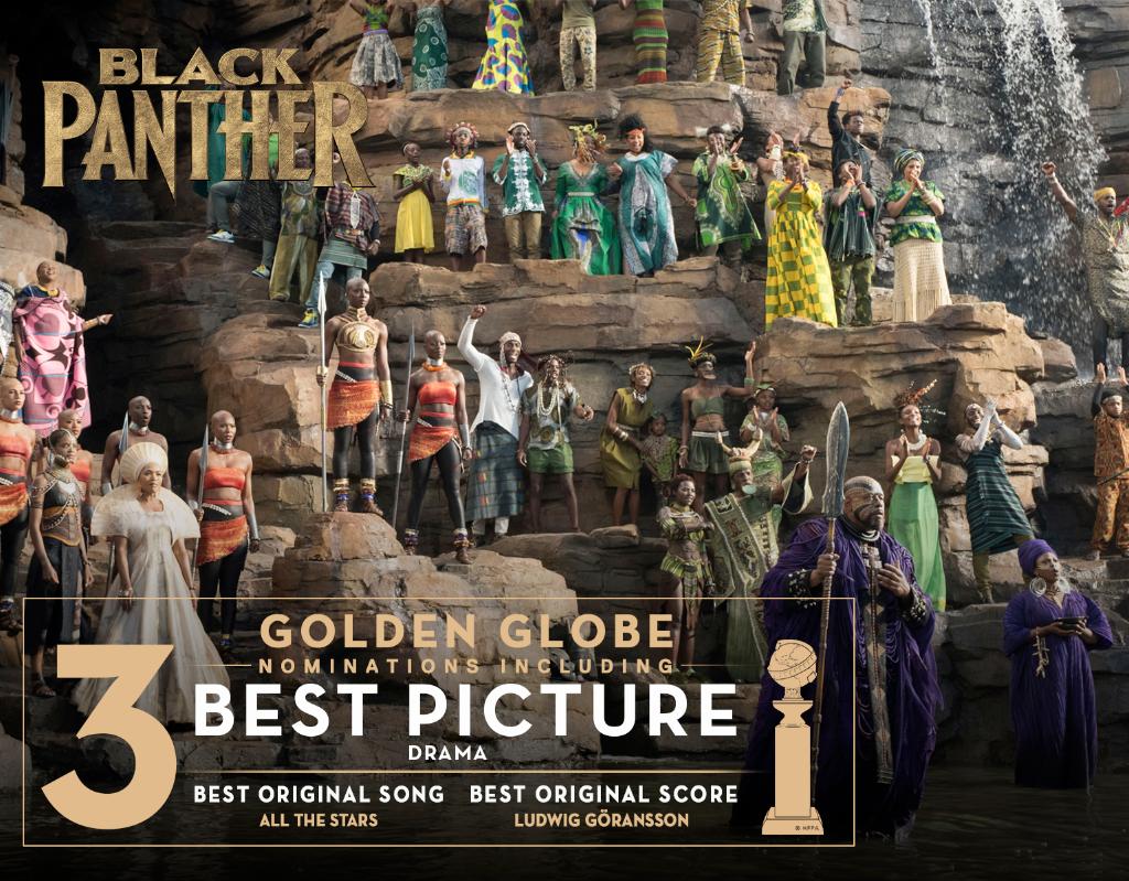 'Black Panther' Just Made History With Its Golden Globe Nominations