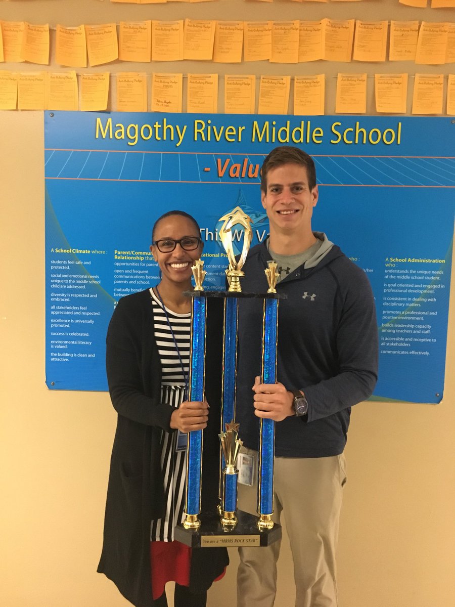 I’m honored to receive the ⁦<a href="/MagRiverAACPS/">MagRiverAACPS</a>⁩ Rockstar of the Month for being named ⁦<a href="/SHAPE_America/">SHAPE_America</a>⁩ National Eastern District MS Teacher of the Year! I am so grateful for the guest appearance made by ⁦<a href="/cg_walsh/">Christiana G Walsh</a>⁩ and ⁦⁦<a href="/klugPEresource/">Nicholas Klug</a>⁩ ⁦<a href="/AACPSHPED/">AACPS HPED</a>⁩