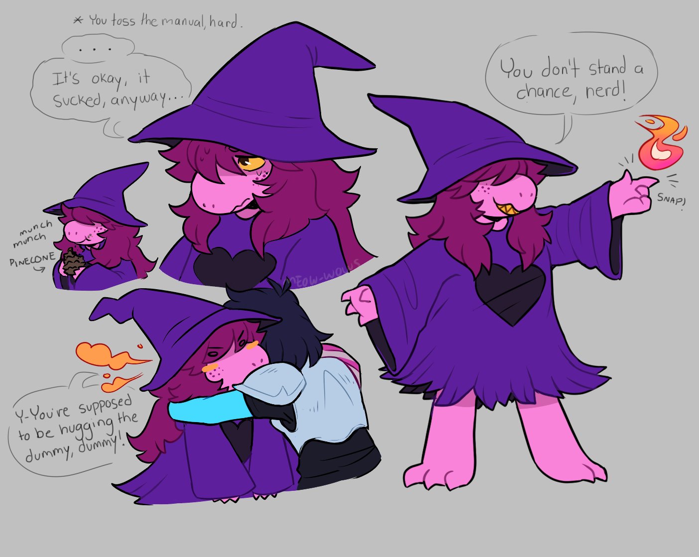 “more of my deltaswap Susie and Ralsei! i'm gonna draw swaps of ot...