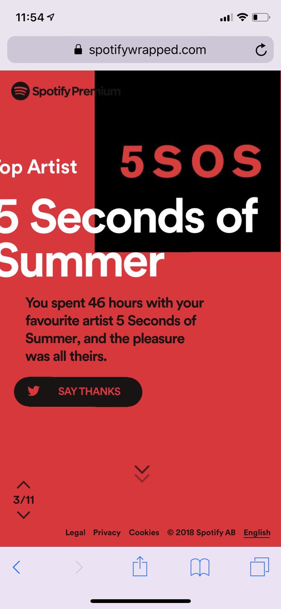 Carly (@caarlyw) on Twitter photo spent 46 hours listening to my babies this year. <a href="/5SOS/">5 Seconds of Summer</a> forever my favourite artists. 💙 spent 46 hours listening to my babies this year. <a href="/5SOS/">5 Seconds of Summer</a> forever my favourite artists. 💙