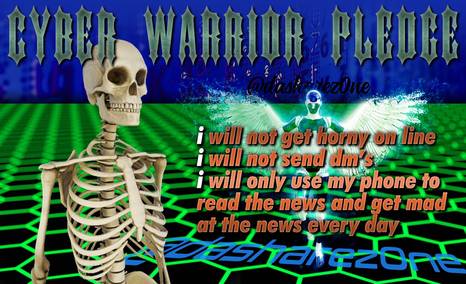 TAKE THE CYBER WARIORR PLEDGE WITH ME - https://t.co/Qtp3PvcePc ADMIN