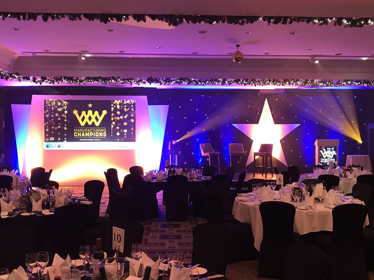 We’re nearly ready to find out the winners at this year’s #MfgChamps #excited
