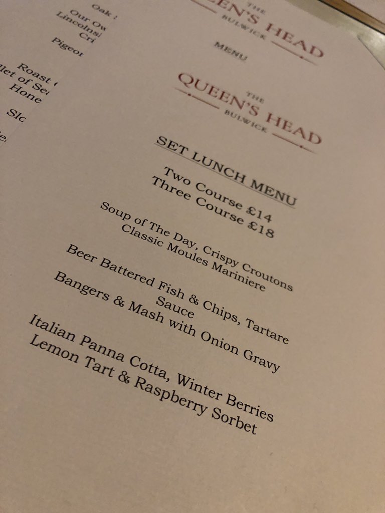 annaforgaard's tweet image. So good to see The Queens Head Bulwick back in action. Delicious lunch (especially the risotto) enjoyed by me and Matt from @greatfoodmag - it’ll be a definite addition to our growing list of GFC recommendations