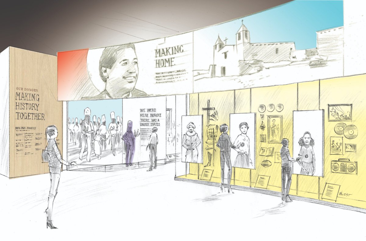 USLatinoMuseum's tweet photo. We continue making history together! Juntos haciendo historia! The Molina Family Latino Gallery will be the first-ever physical space at the Smithsonian dedicated to highlighting the U.S. Latino experience, opening in 2021 at @amhistorymuseum! https://t.co/nJLxQX4iNZ https://t.co/i9go58SXRR