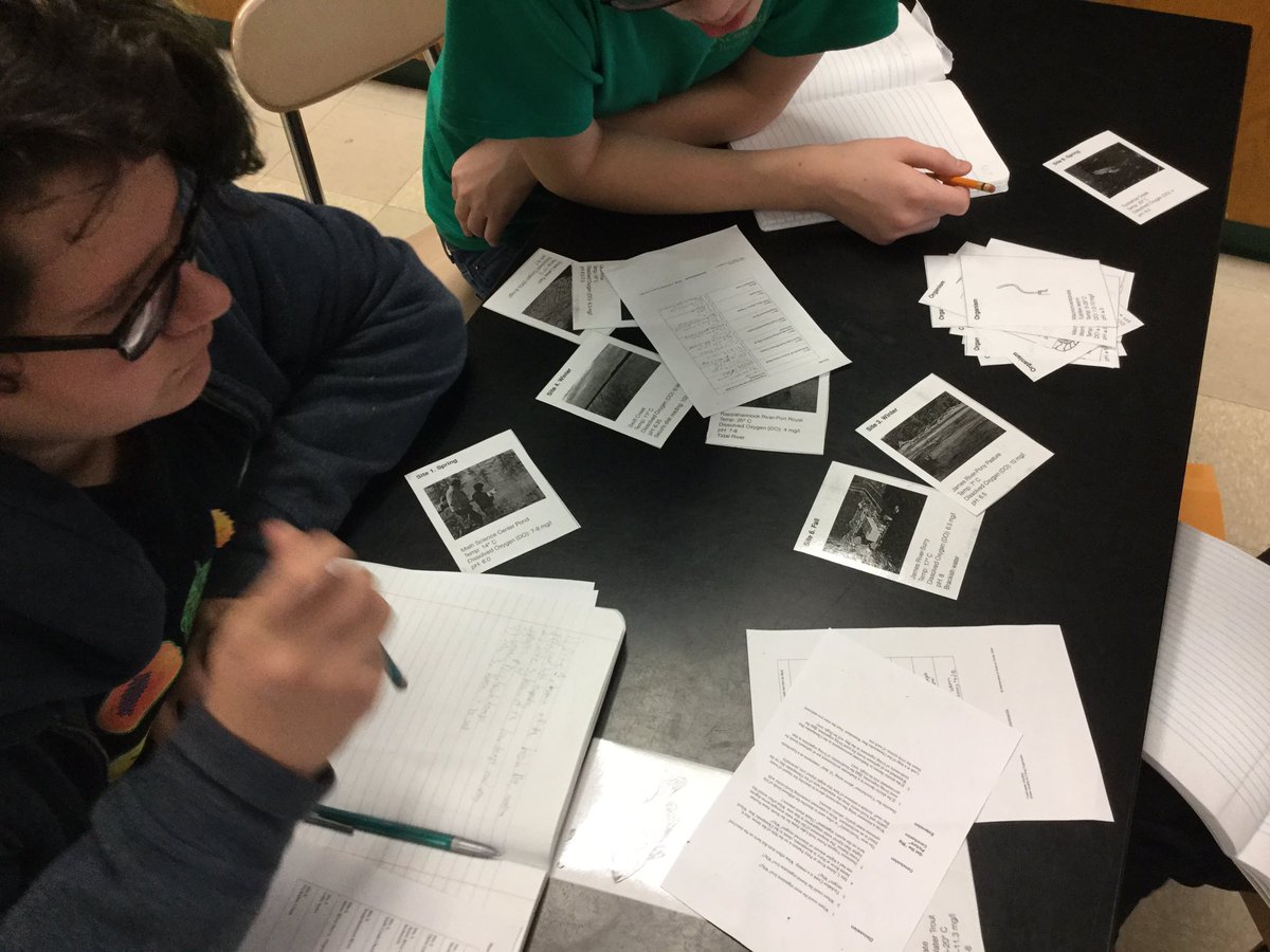 jcross57's tweet photo. @CarnageMagnetMS #8thgradescience #bioindicators #waterquality 8th grade activity #gameon https://t.co/iTpBTupwUF