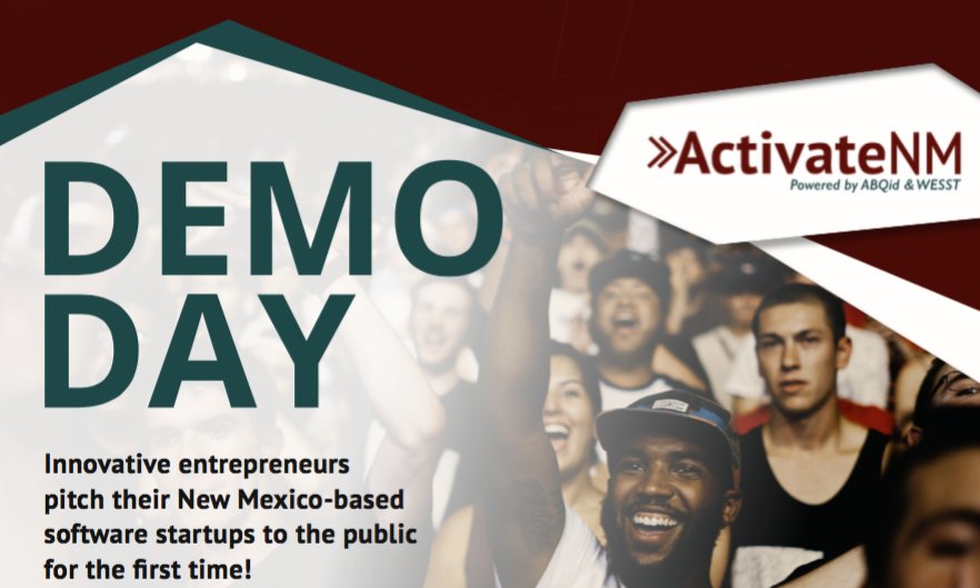 goABQid's tweet photo. Only ONE MORE DAY until #ActivateNM Demo Day! If you haven't already, register to meet the five cohort companies and hear their pitches tomorrow at @GoWESST. 

Registation is free: https://t.co/e1WNVC7Hsm #ABQid https://t.co/BckOcFmKJn