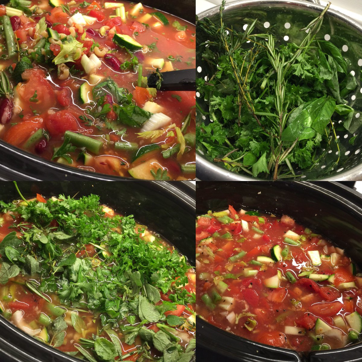 MushypeaJane's tweet image. My aromatic minestrone is “my go to slow” favourite 👌💚❤️ #12DaysofHB what about you @PDeichert