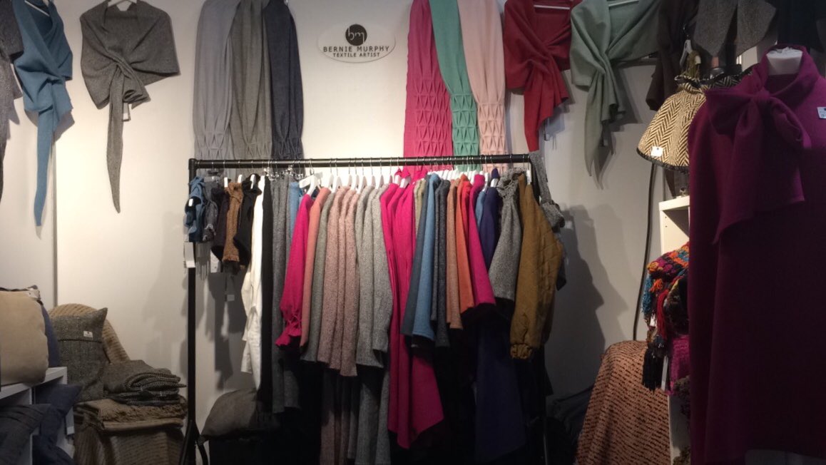 Day 2 @GiftedRDS Only getting around to posting a photo Stand B22 in the gallery! #gifted #limitededition #madeindonegal #guaranteedirish #christmasstartshere #wearingirish #heritagestyle #somethingdifferent #contemporarydesign #alltogetherbetter #berniemurphyirishdesigner