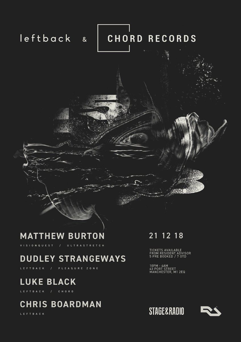 Hitting Manchester in a few weeks heading up the stage &amp; radio basement with our friends Chord Records. Tickets on the link. residentadvisor.net/events/1186419
