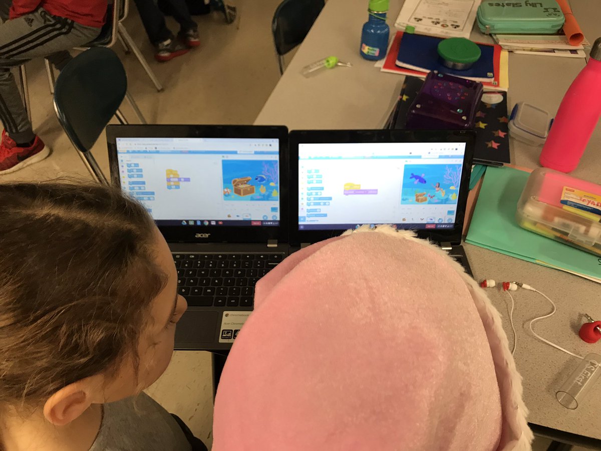 cjbrady4's tweet image. 3rd graders learning how to take on the world with code and “An Unusual Discovery” #CSFirst #E4Tech #TECHCORPS #CSEdWeek @tjebert #hourofcode