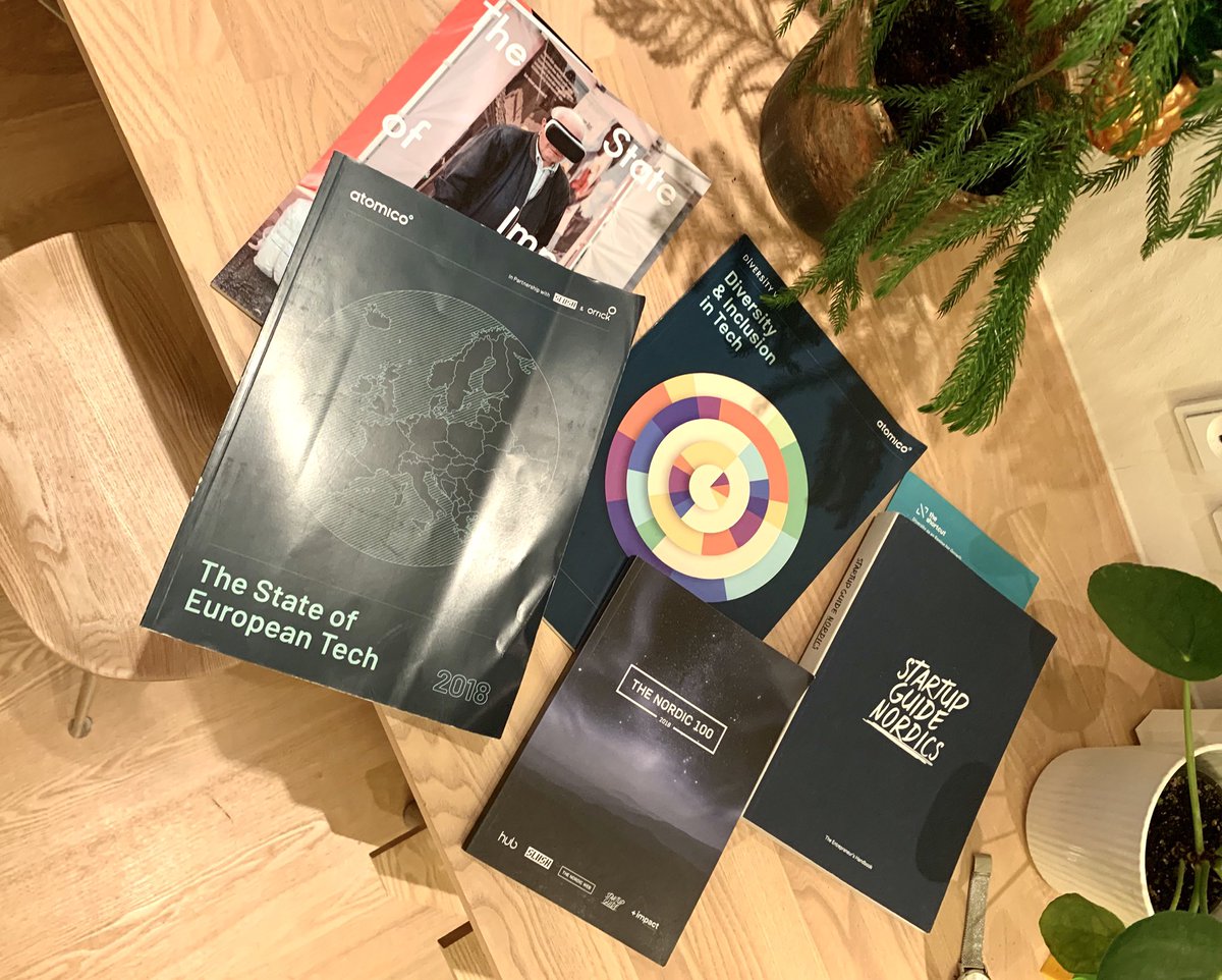 byFounders's tweet photo. Anyone else having amassed a sizeable reading list for the weekend? 👋  

Food for thought on #DiversityinTech #womenintech #FemaleFounders #Nordic100 #NordicMade #helyes #cphftw #eestonia #STHLMTech #malmostartups #siliconfjord #soet18 #StartToday #VentureCapital 
at #slush18 https://t.co/SHabbM3YZS