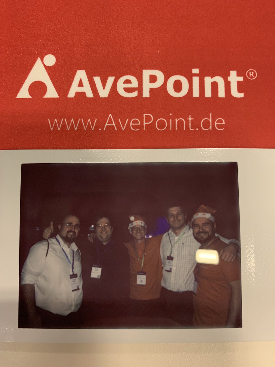 TKarafilov's tweet photo. Meeting at @avepoint_de booth with @AtholyMardies @Rob_The_Ninja @mosslive Dominik and @TKarafilov #mojify https://t.co/yBV0vAmyVe