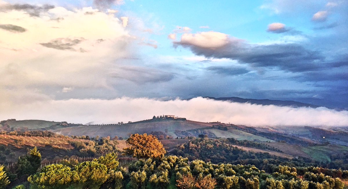 <a href="/collemassari/">ColleMassari</a> in #winter time #sunset #winery #tuscany #italy #montecuccodocg #maremma